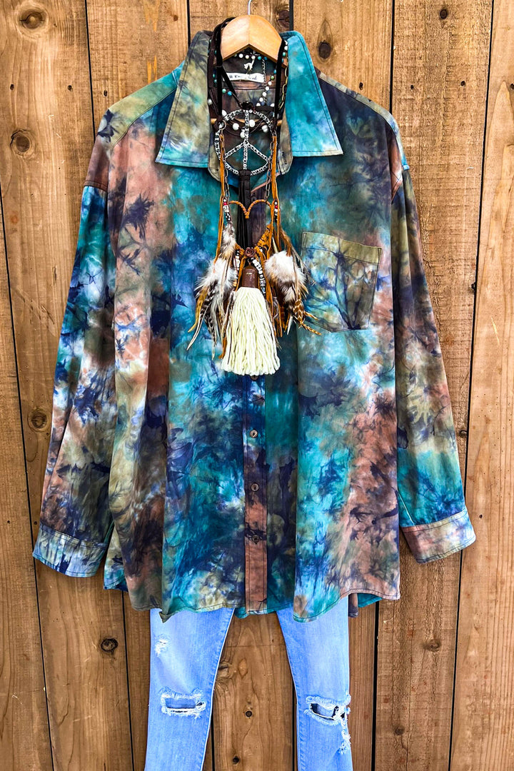 Wandering Soul Oversized Shirt Jacket - 100% Cotton