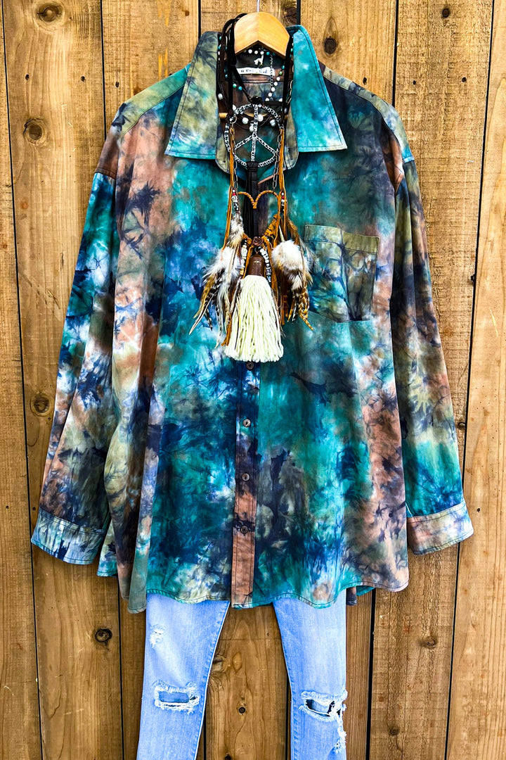 Wandering Soul Oversized Shirt Jacket - 100% Cotton
