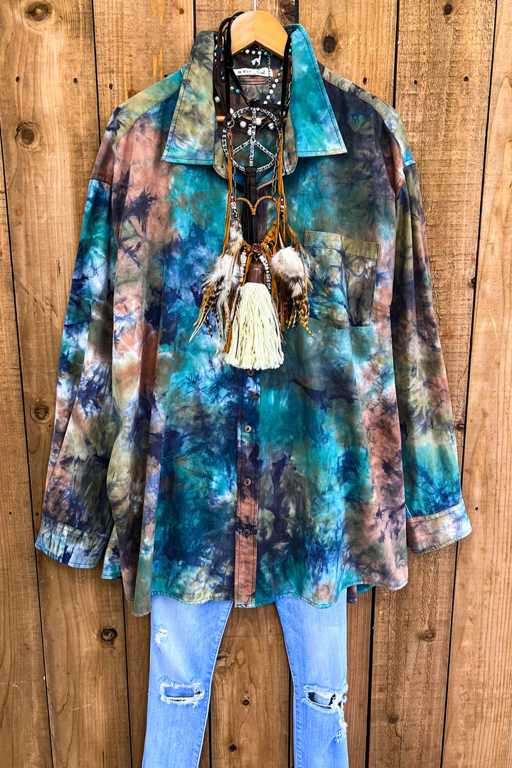 Wandering Soul Oversized Shirt Jacket - 100% Cotton