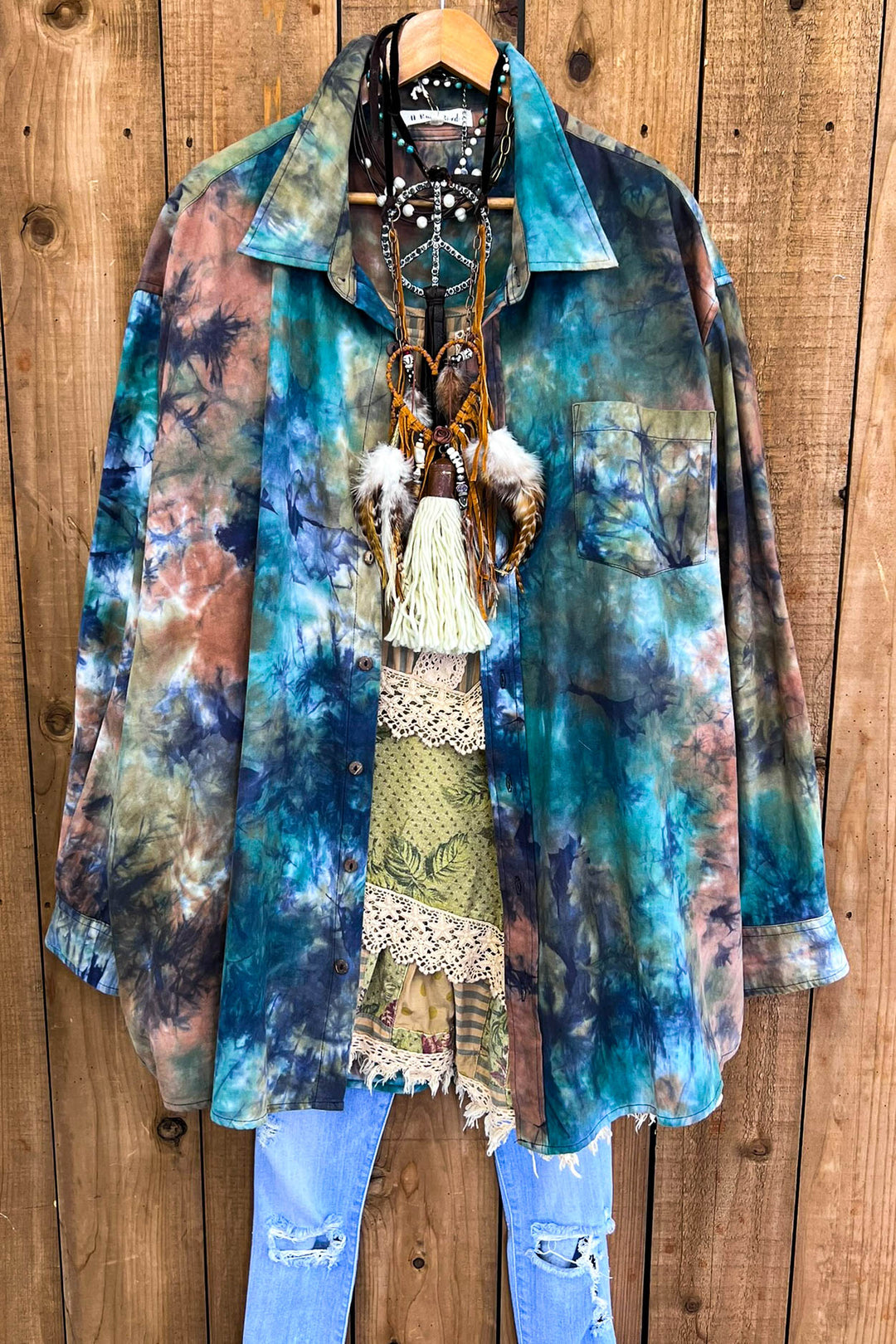 Wandering Soul Oversized Shirt Jacket - 100% Cotton