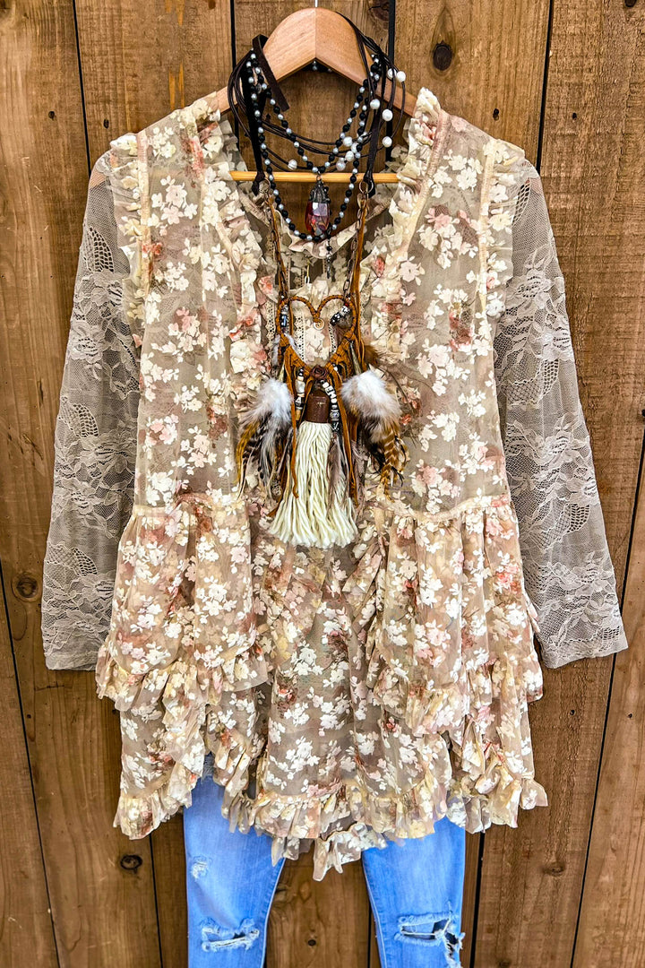 Perfection & Grace Lace Embellished Tunic