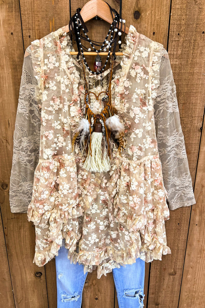Perfection & Grace Lace Embellished Tunic