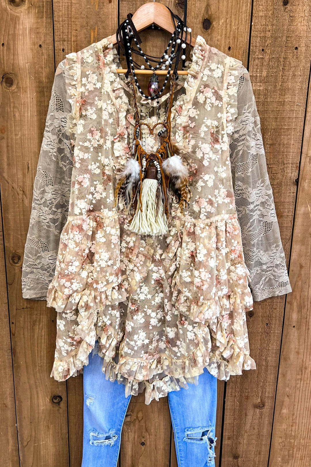 Perfection & Grace Lace Embellished Tunic