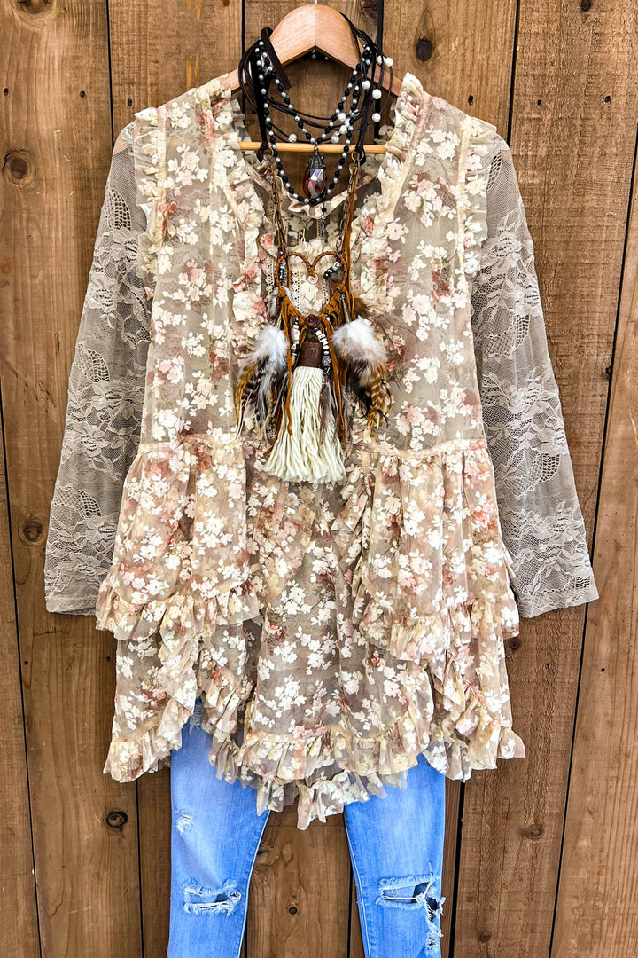 Perfection & Grace Lace Embellished Tunic
