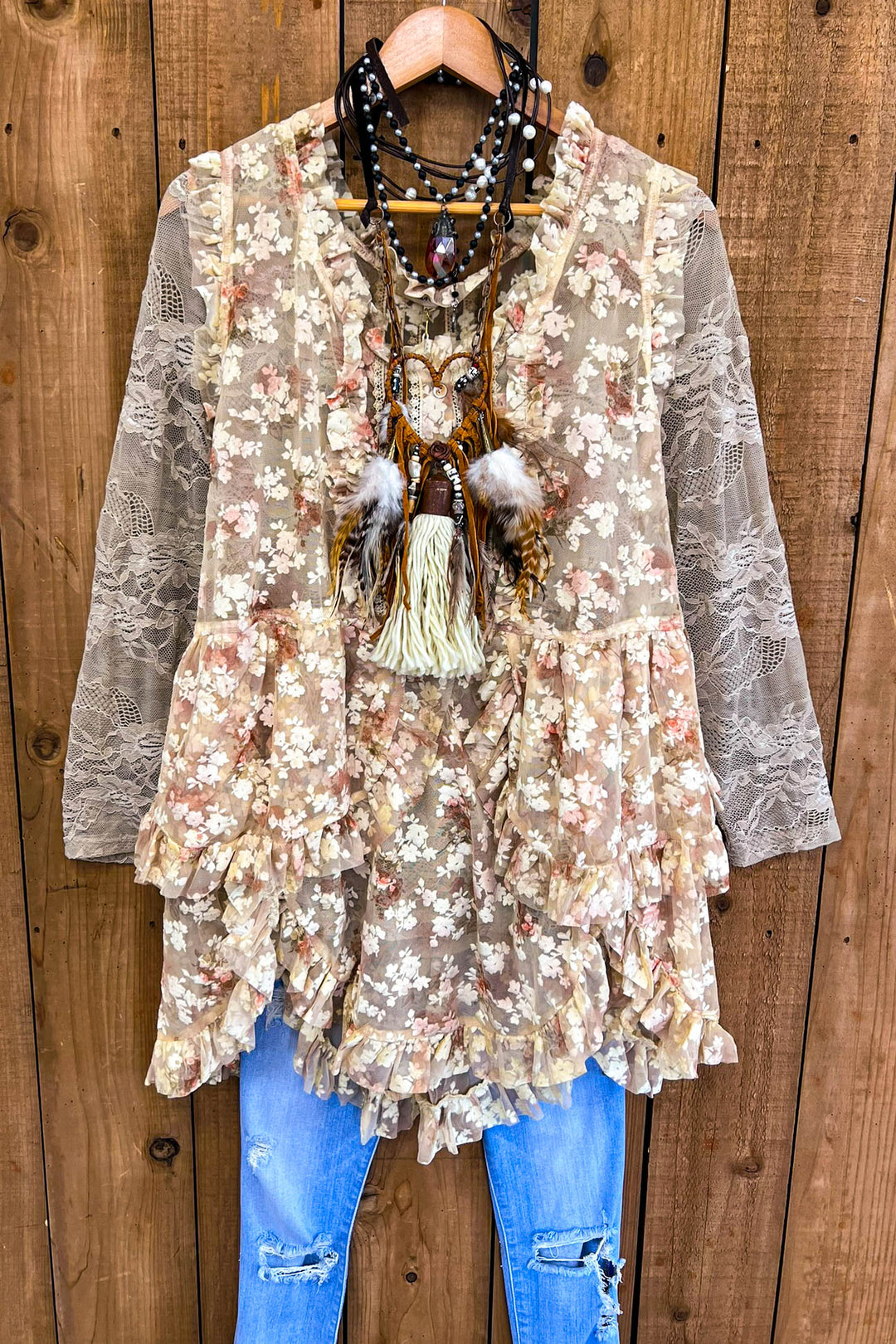 Perfection & Grace Lace Embellished Tunic