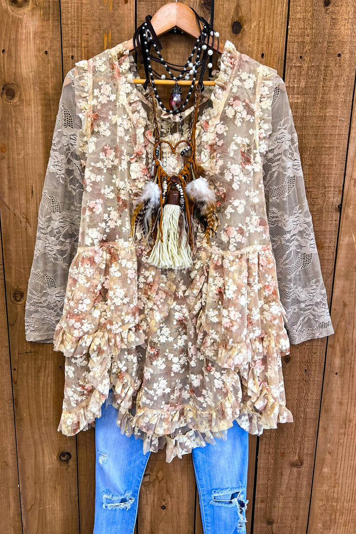 Perfection & Grace Lace Embellished Tunic
