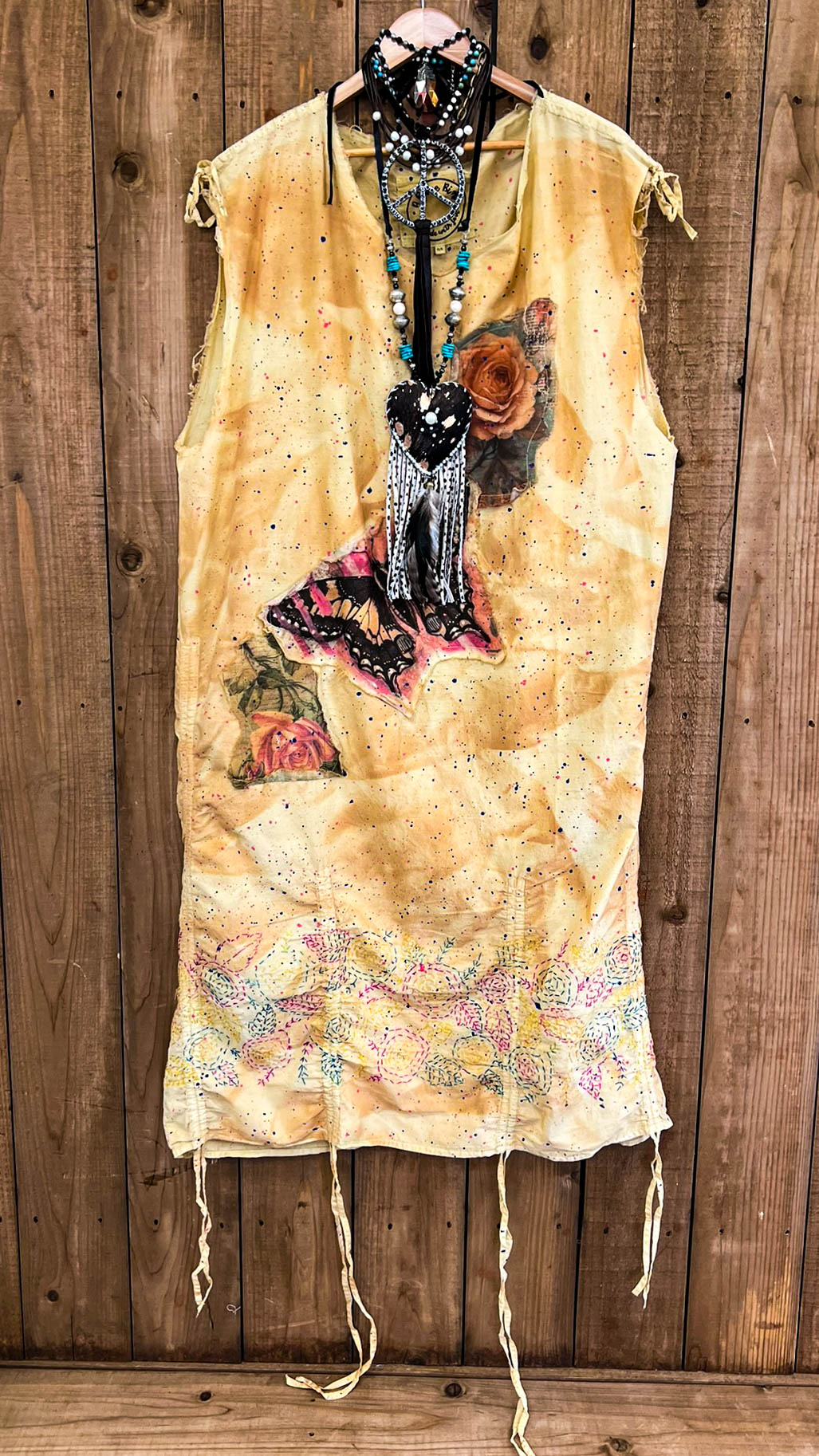 Fields Butterfly Journey Patchwork Dress - 100% Cotton