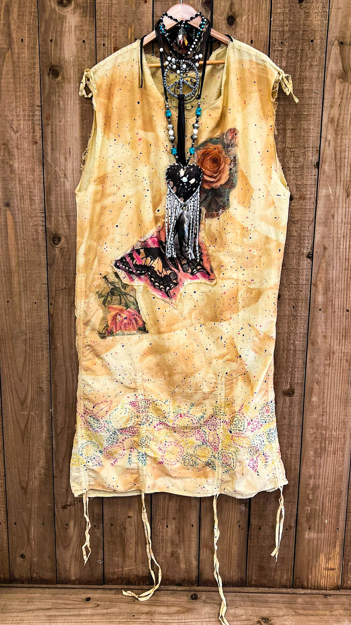 Fields Butterfly Journey Patchwork Dress - 100% Cotton