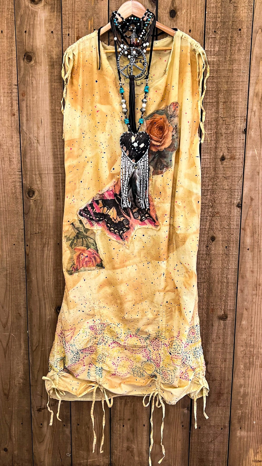 Fields Butterfly Journey Patchwork Dress - 100% Cotton