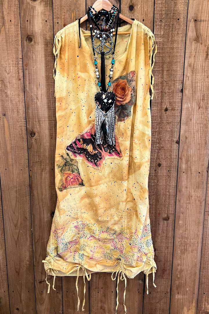 Fields Butterfly Journey Patchwork Dress - 100% Cotton