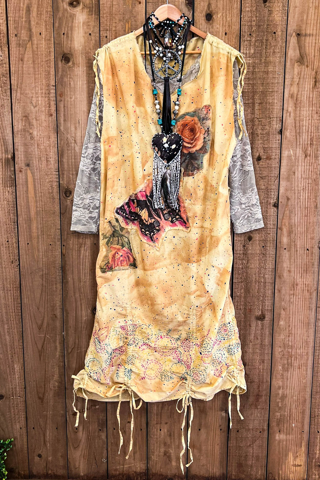 Fields Butterfly Journey Patchwork Dress - 100% Cotton