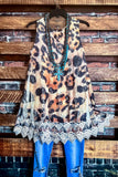 BORN TO BE WILD & FAB LACE LAYERING DRESS IN LEOPARD PRINT