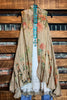Best of My Love Bohemian-Vintage Inspired Vest Roses & Taupe