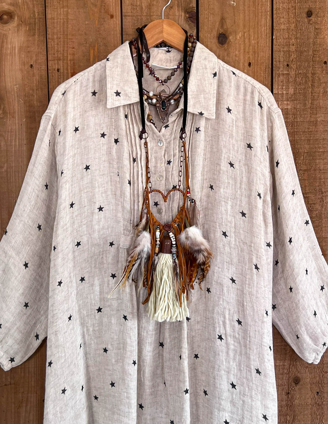 Endless Stars 100% Natural Linen Dress/Tunic