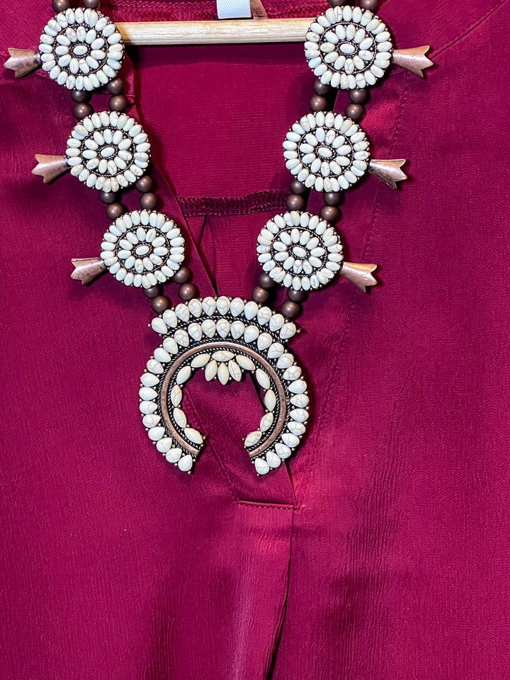 Light Of My Life Burgundy Satin Blouse-------Sale