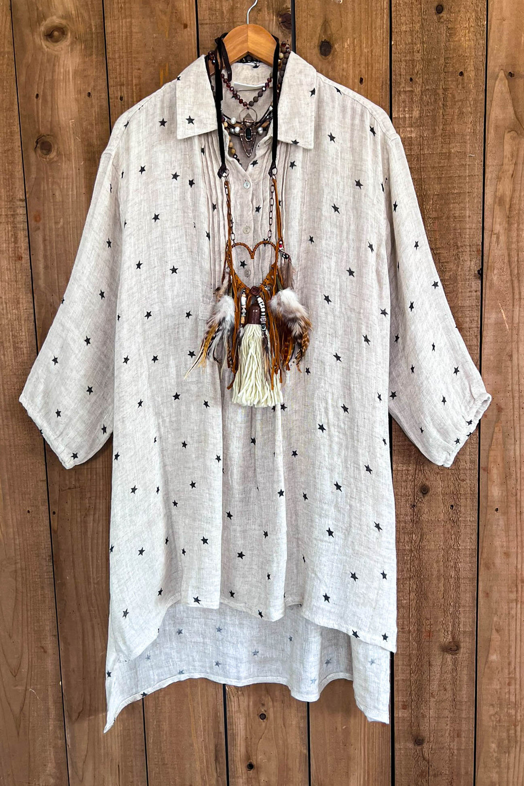 Endless Stars 100% Natural Linen Dress/Tunic
