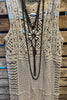 You Inspire My Heart Bohemian Crochet Vest Beige Natural