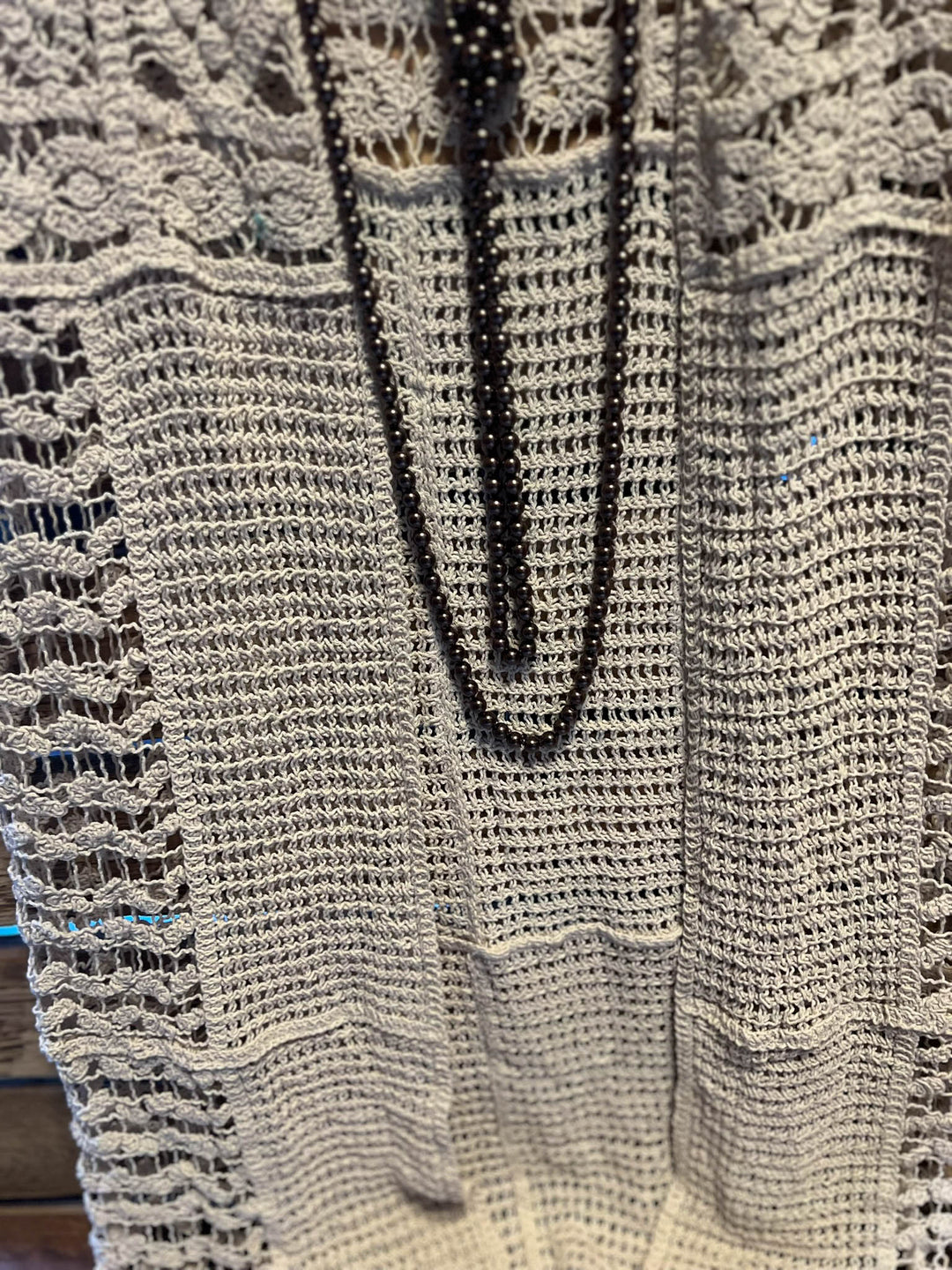 You Inspire My Heart Bohemian Crochet Vest Beige Natural