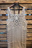 You Inspire My Heart Bohemian Crochet Vest Beige Natural
