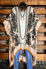 BALI BOHO KIMONO IN BLACK & NATURAL