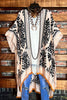 BALI BOHO KIMONO IN BLACK & NATURAL