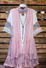 DARLING GRACEFUL WAYS TIMELESS LIGHT PINK LACE VEST