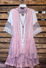 DARLING GRACEFUL WAYS TIMELESS LIGHT PINK LACE VEST