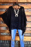 CHARMING AS EVER LACE EMBROIDERED SHEER TOP IN BLACK