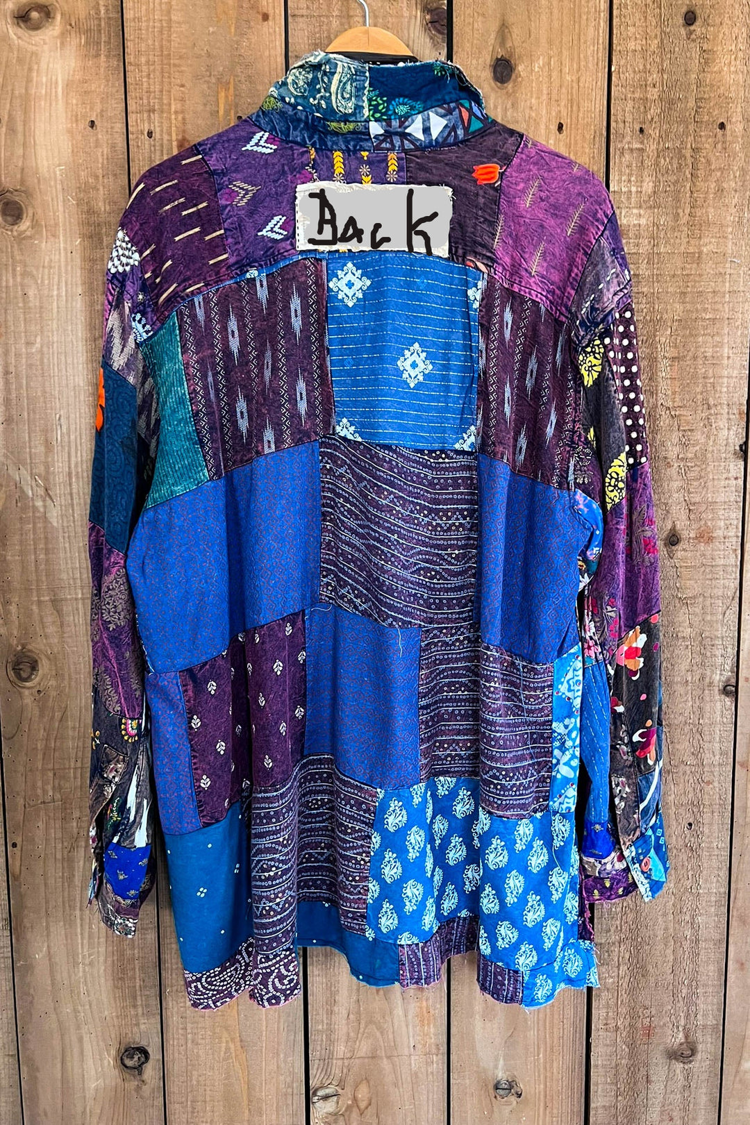 Canyon Mist Patchwork Top Jacket  Multi-Color