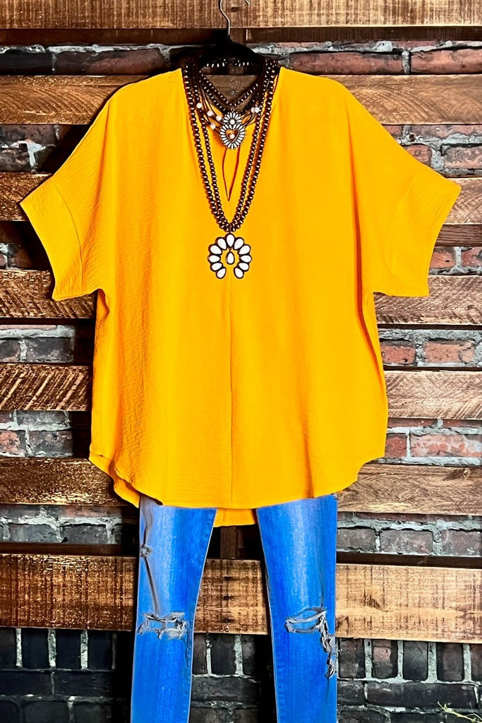 24-26 SIZE -PARADISE SUN BEAUTY YELLOW FIRE TUNIC-----SALE