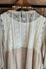 GRACEFUL DARLING  VINTAGE INSPIRED LACE CARDIGAN IN BEIGE