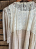 GRACEFUL DARLING  VINTAGE INSPIRED LACE CARDIGAN IN BEIGE