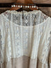 GRACEFUL DARLING  VINTAGE INSPIRED LACE CARDIGAN IN BEIGE