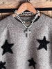 STARS IN THE SKY TONIGHT  PULLOVER SWEATER IN MOCHA