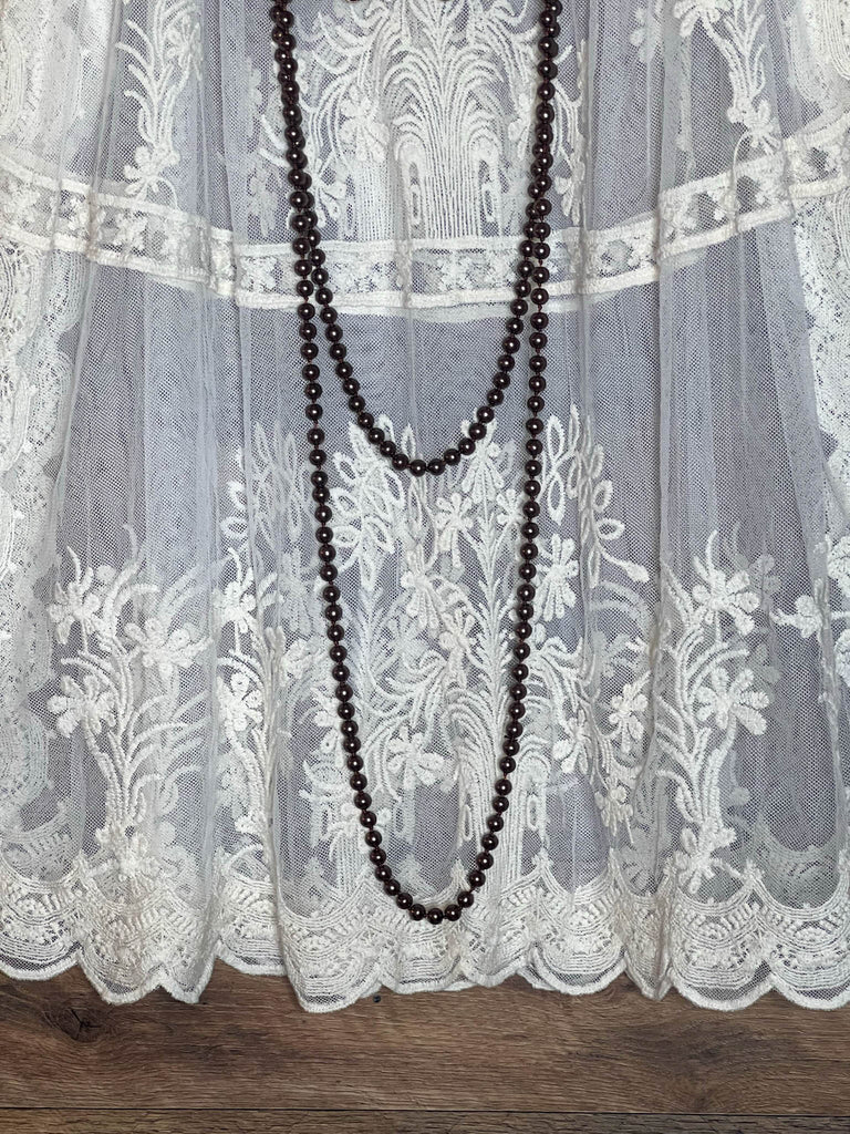 FOREVER MY LOVE LACE NATURAL TUNIC