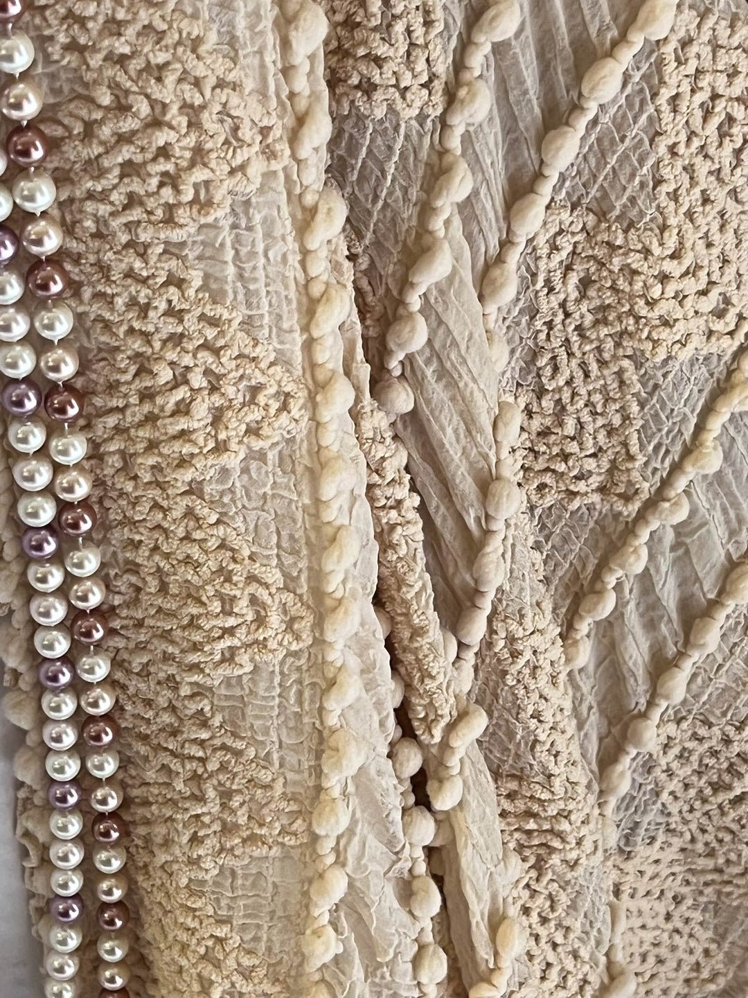 GENUINE SOUL SOFT BOHO EMBELLISHED KIMONO IN BEIGE