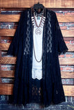 A Love Like No Other Vintage Inspired Black Lace Jacket Cardigan