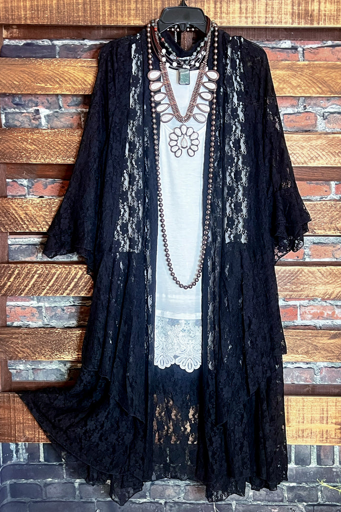 A Love Like No Other Vintage Inspired Black Lace Jacket Cardigan