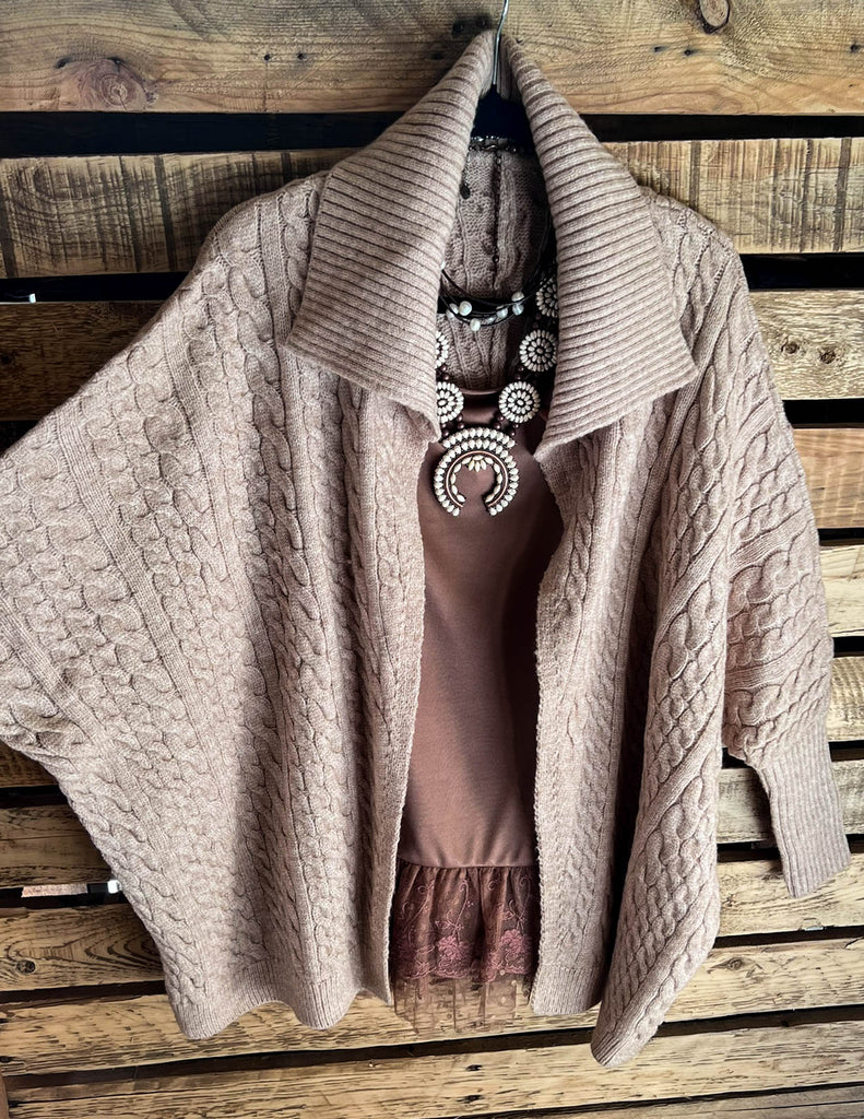 SOME KIND OF WONDERFUL COZY CARDIGAN IN BEIGE OATMEAL