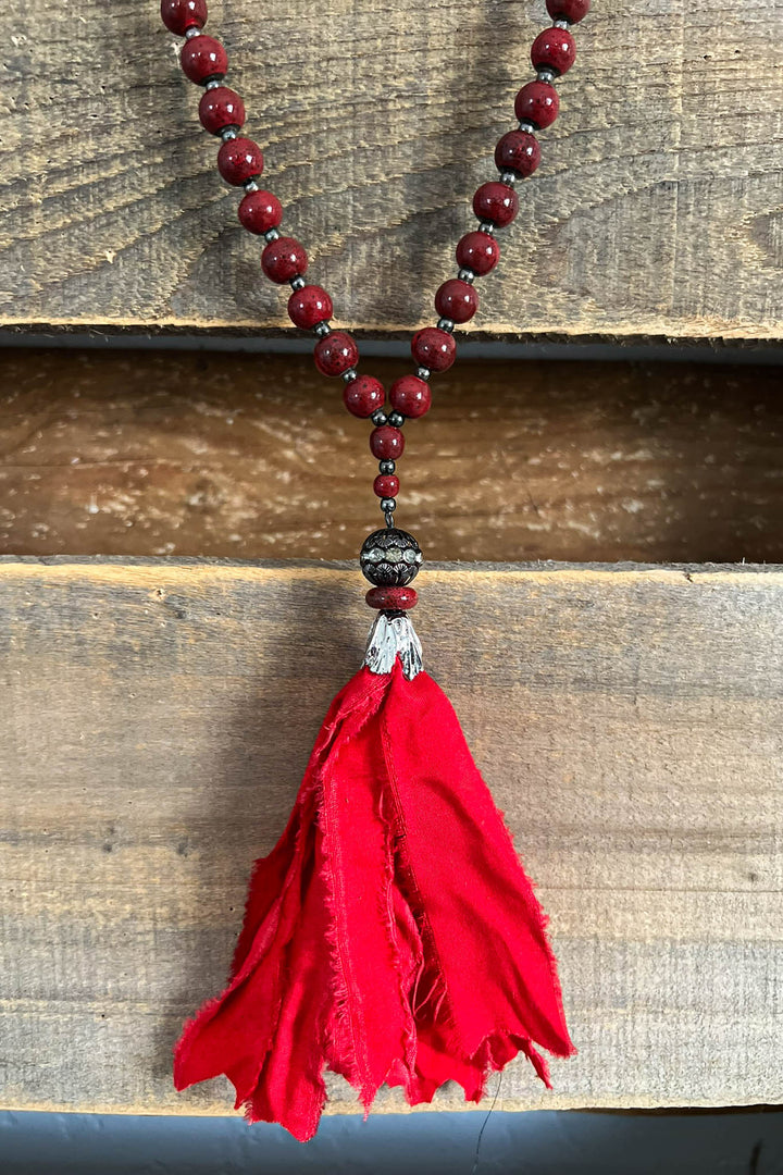 A Wonderful Surprise Boho-Shabby Tassel Necklace