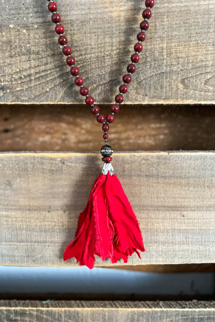 A Wonderful Surprise Boho-Shabby Tassel Necklace