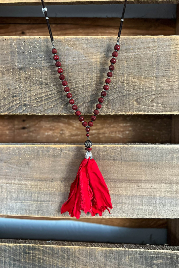 A Wonderful Surprise Boho-Shabby Tassel Necklace