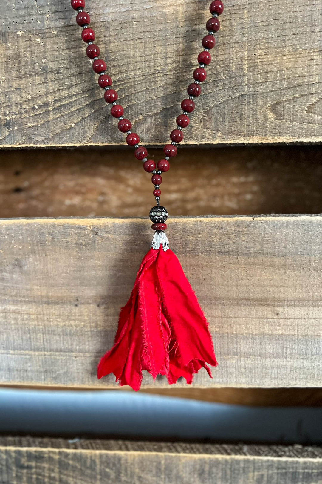 A Wonderful Surprise Boho-Shabby Tassel Necklace