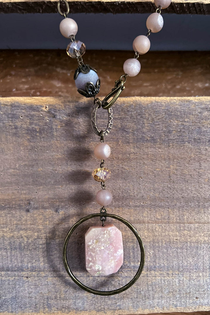 Lunar Phases Crystal Necklace