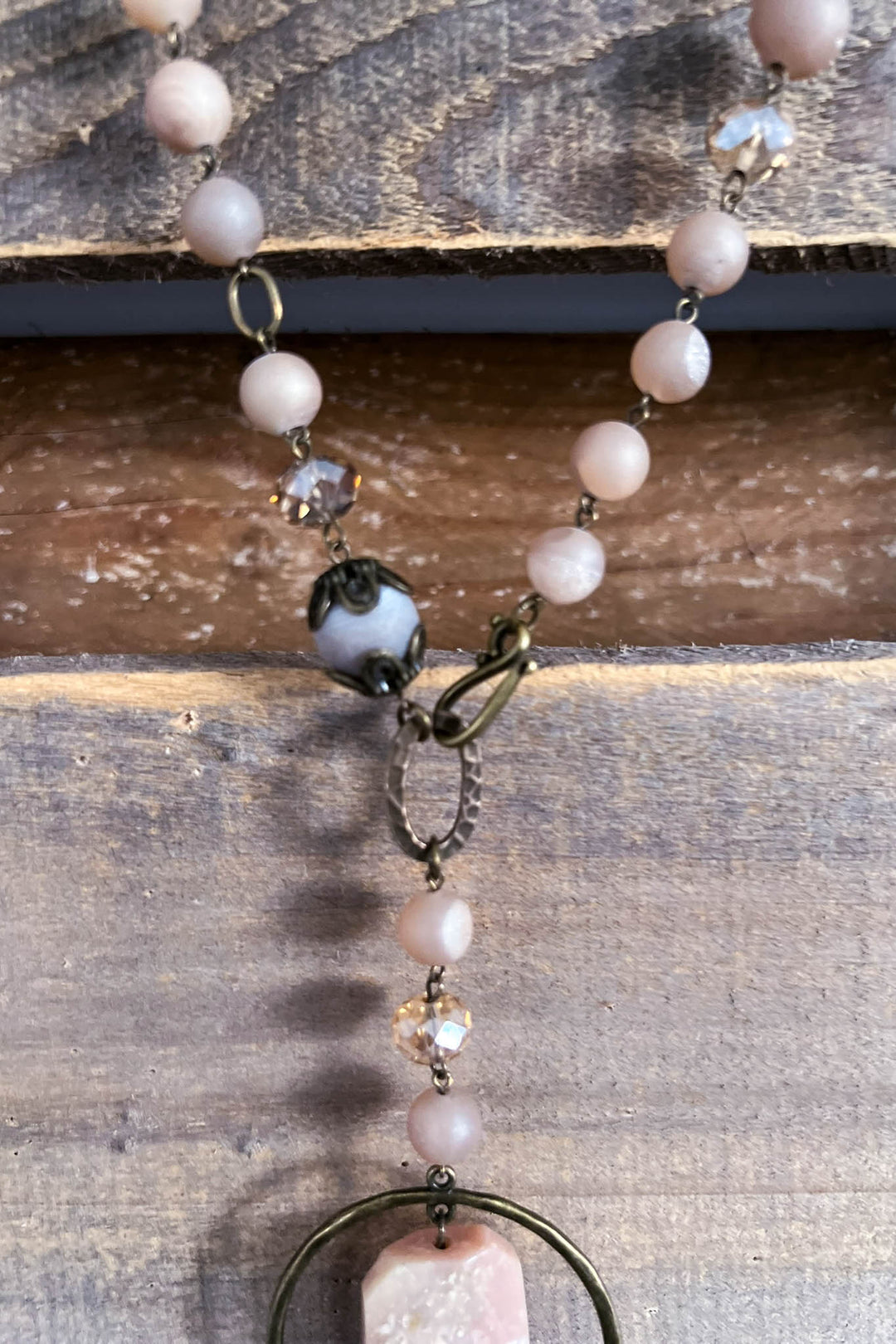 Lunar Phases Crystal Necklace