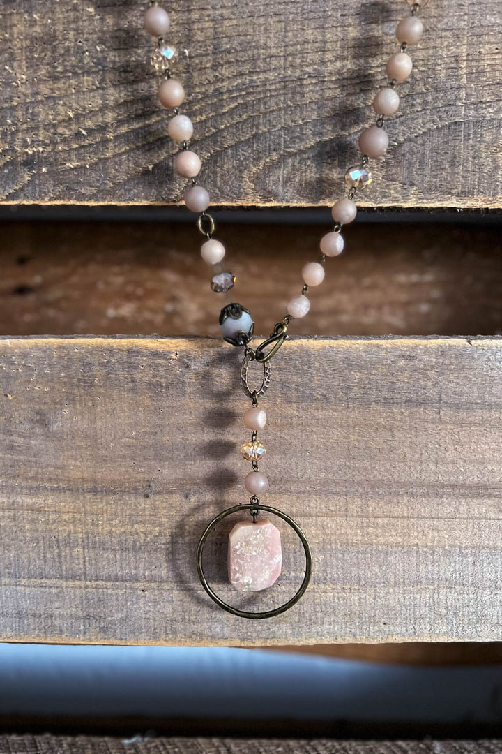 Lunar Phases Crystal Necklace