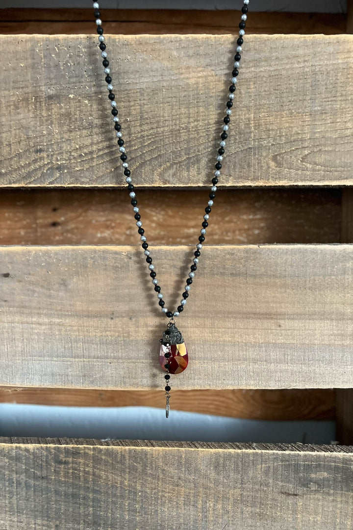 Red Renaissance Inspired Necklace