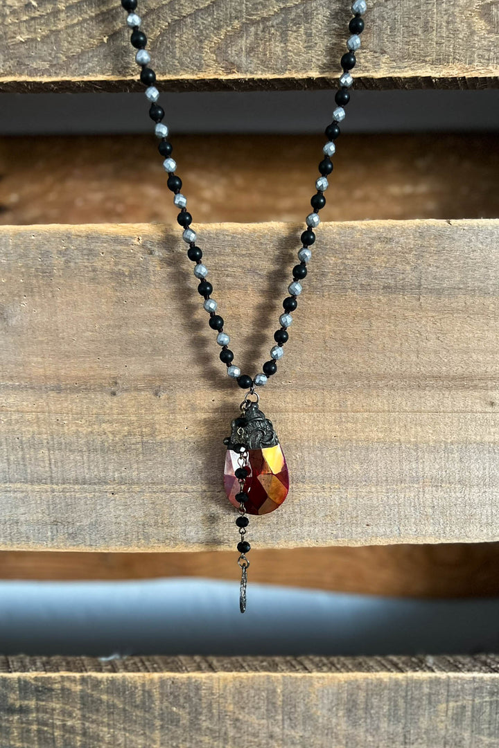 Red Renaissance Inspired Necklace
