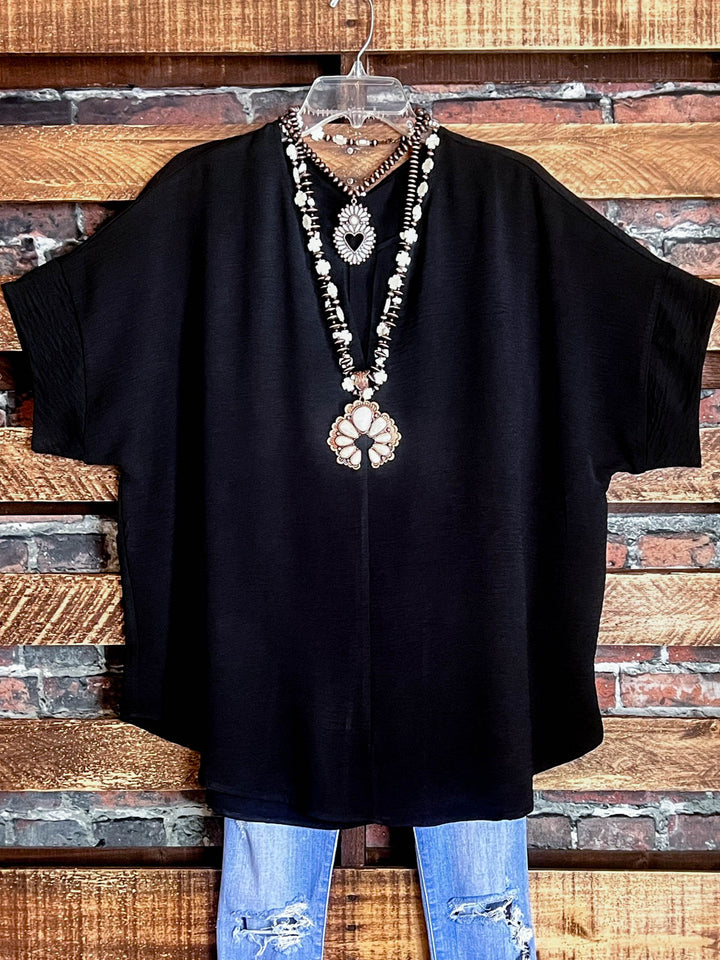 PERFECT OVERSIZED TUNIC BLACK------------SALE