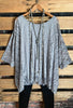 MY FANCY & FAB TIMELESS TUNIC IN GRAY